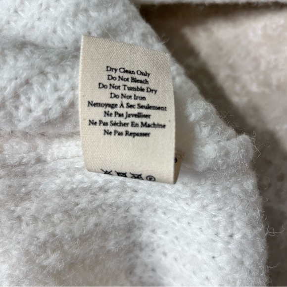 LoveShackFancy Embroidered Floral Button-Front Cardigan – Ivory, Size L - Picture 8 of 8